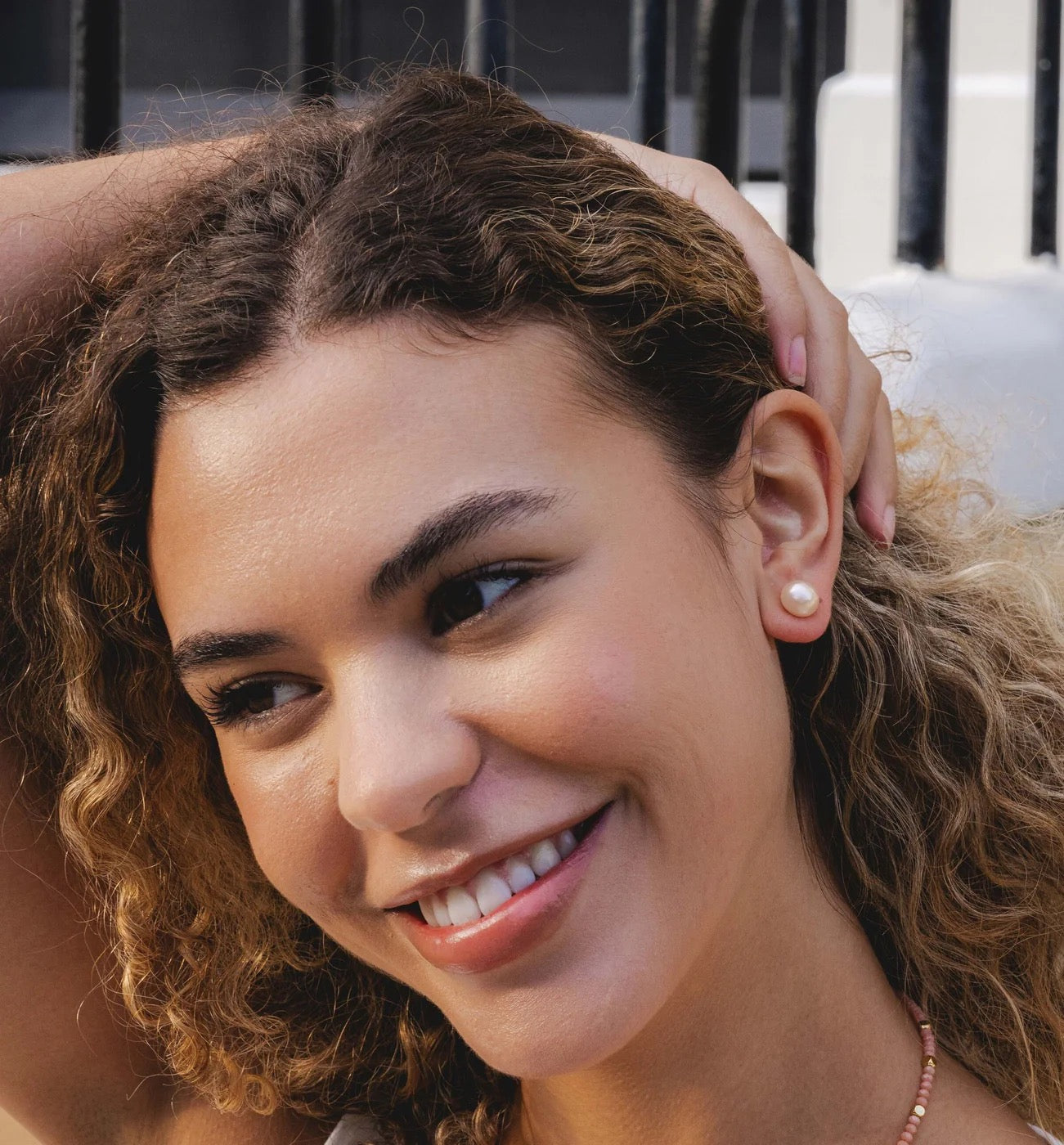 Park Lane - Gold Plated Fresh Water Pearl Stud Earrings