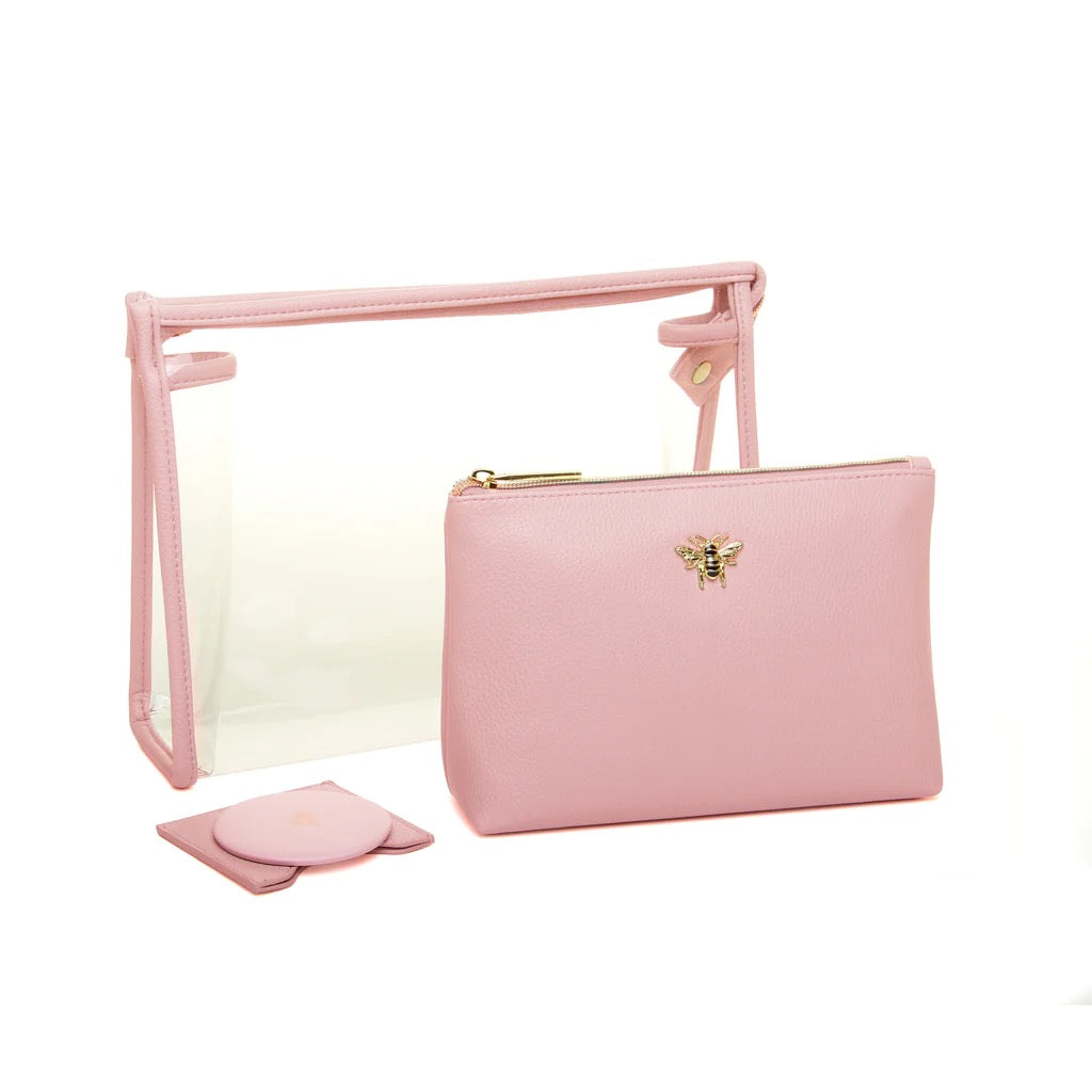Alice Wheeler Pink Beauty/Make Up Case Set