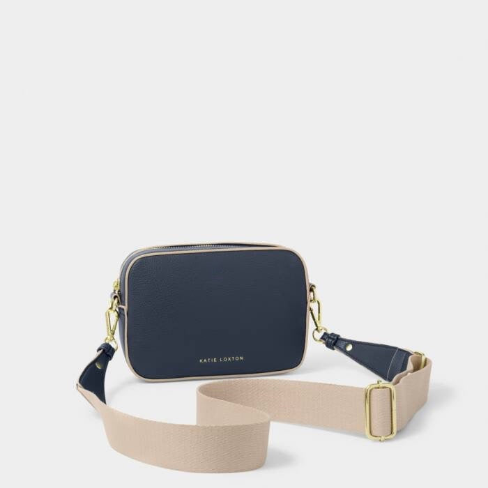 Katie Loxton Marni Mini Crossbody - Slate Blue/Ecru