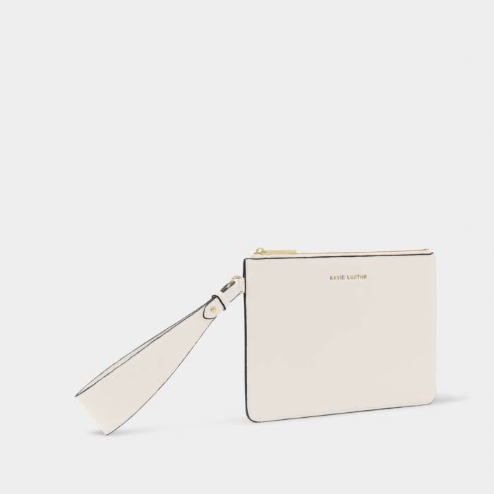 Katie Loxton Marni Wristlet Pouch - Off White/Black