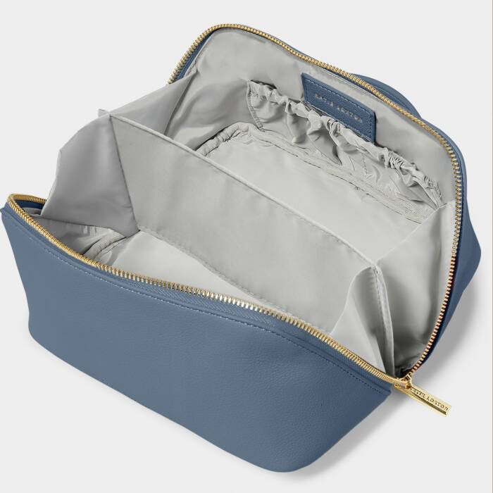 Katie Loxton Medium Make Up Bag/Wash Bag Case - Navy Blue