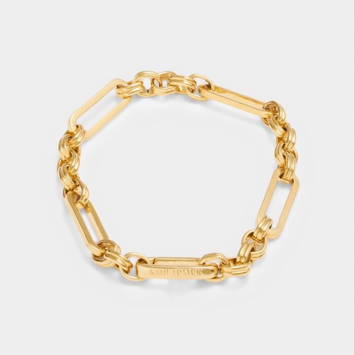 Katie Loxton Waterproof Jewellery - Kiki - Link Statement Gold Bracelet