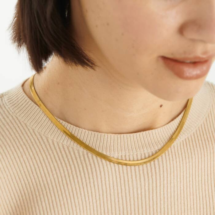 Katie Loxton Waterproof Jewellery - Diana - Snake Chain Gold Necklace