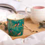 NEW Sara Miller Luxury Scented Ceramic Boxed Candle - Green Birds - Mandarin, Tuberose & Wild Musk