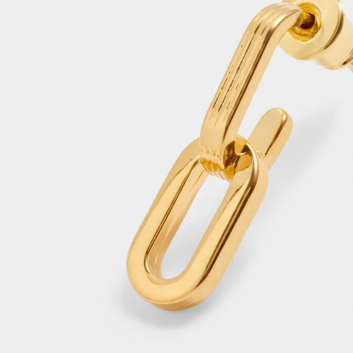 Katie Loxton Waterproof Jewellery - Arabella - Gold Link Hoop Drop Earrings