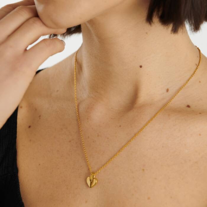 Katie Loxton Waterproof Jewellery - Alora - Heart Pendant Gold Necklace
