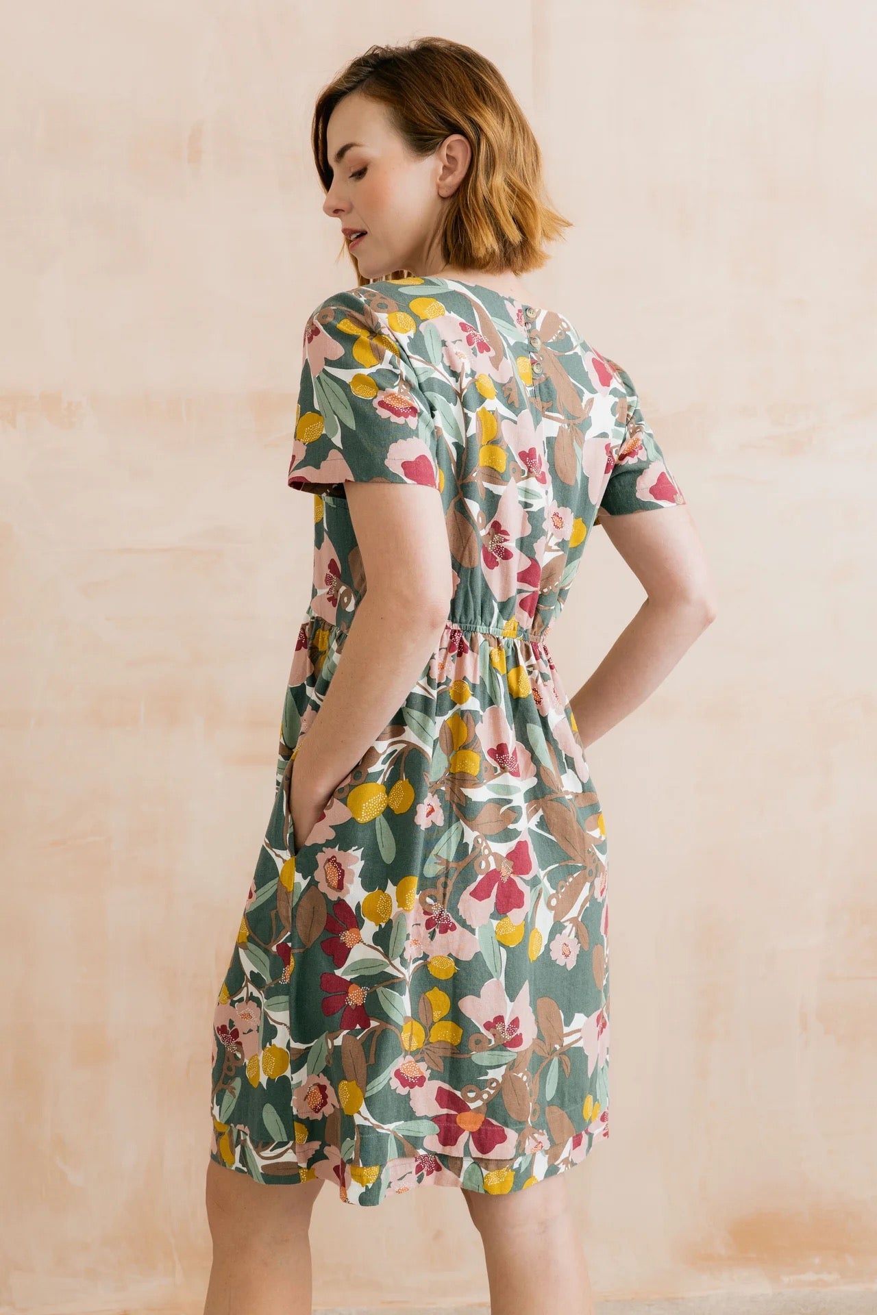 Carnival Dress - Ceres Print - Laurel Green/Multi - Lily & Me Jolu Accessories Boutique Carnival Dress - Ceres Print - Laurel Green/Multi - Lily & Me Jolu Accessories Boutique