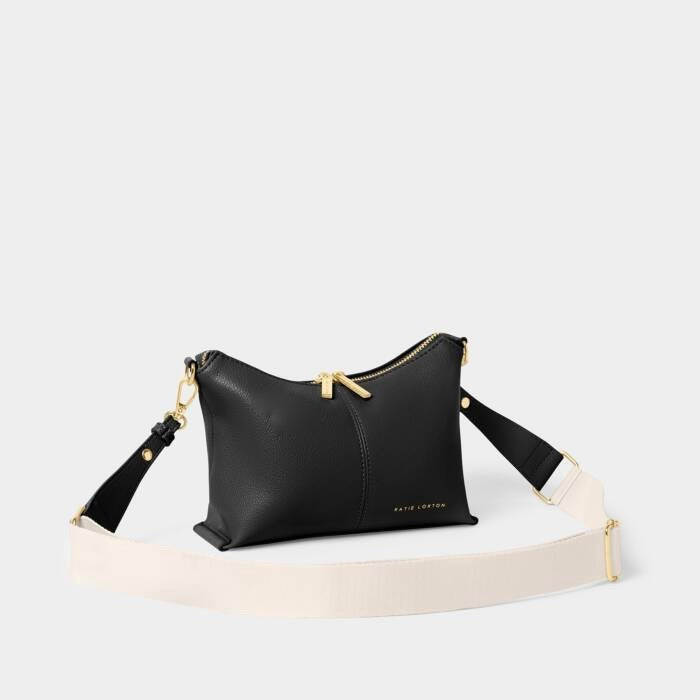 Katie Loxton Laila Slouch Crossbody Handbag - Black