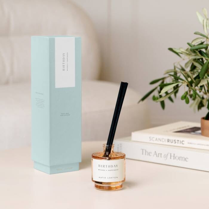 Katie Loxton Sentiment Reed Diffuser - Birthday - Peach Rose & Sweet Mandarin