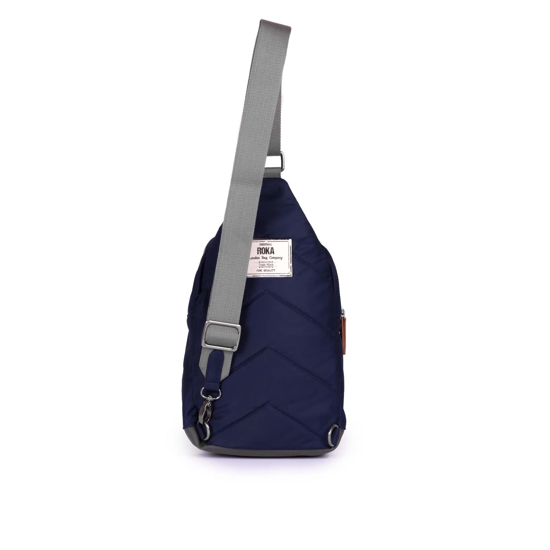 ROKA Willesden B Large- Sling Crossbody Bag -Sustainable Nylon - Midnight Navy Blue