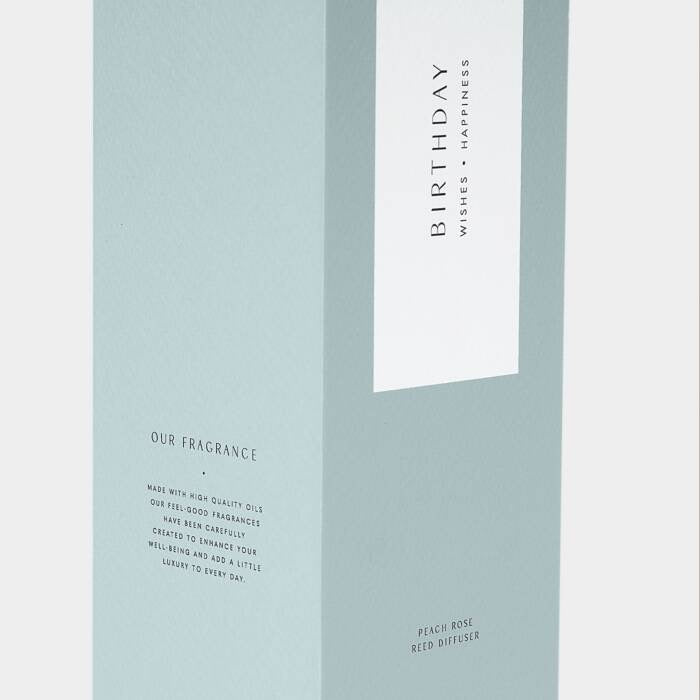 Katie Loxton Sentiment Reed Diffuser - Birthday - Peach Rose & Sweet Mandarin