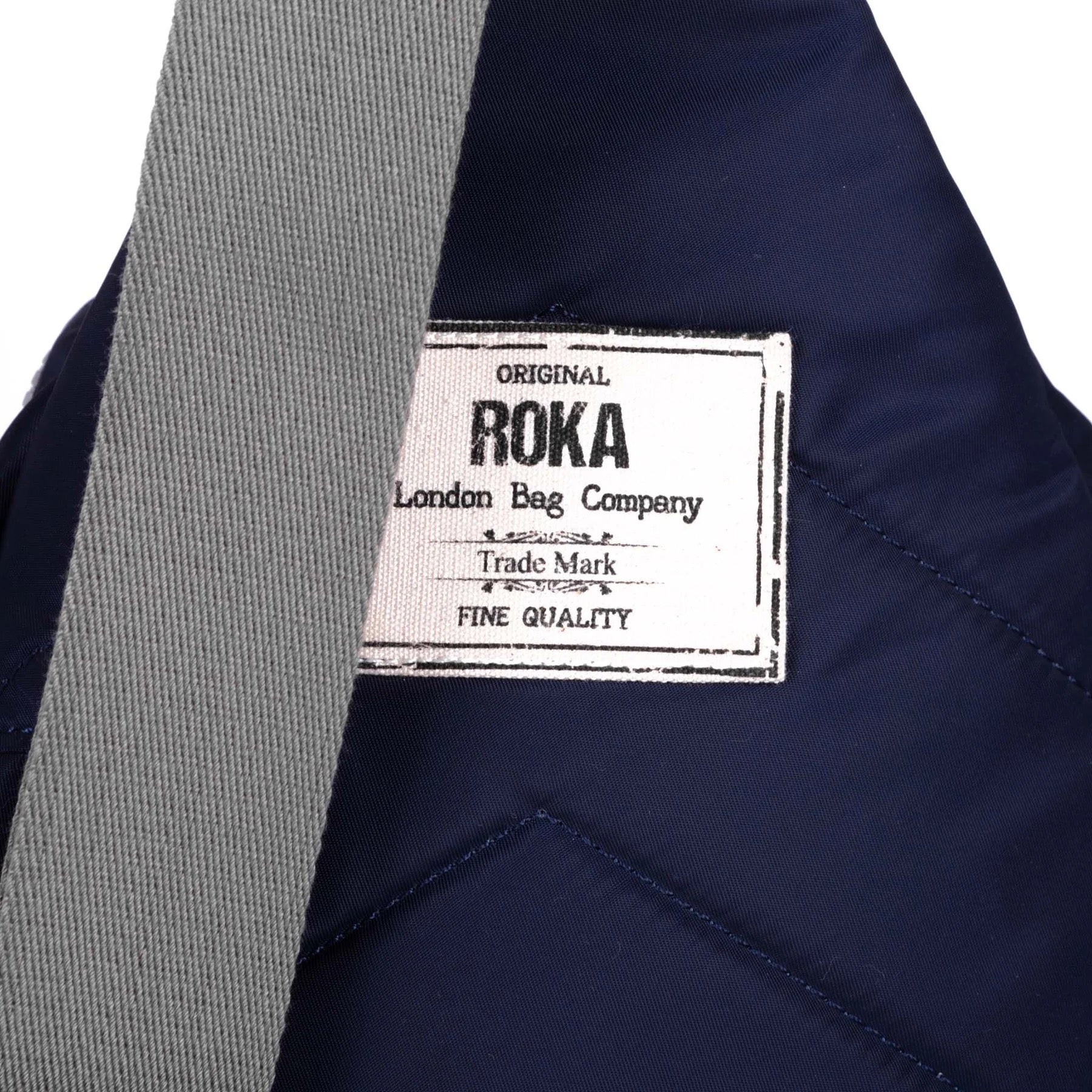 ROKA Willesden B Large- Sling Crossbody Bag -Sustainable Nylon - Midnight Navy Blue