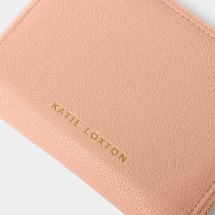 Katie Loxton Slim Travel Jewellery Case -Love You Mum - Peony Blush Pink