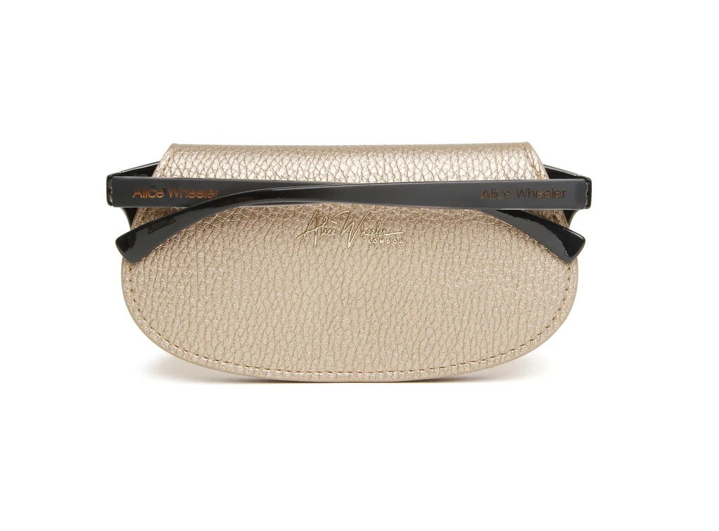 Alice Wheeler Bee Glasses Case - Bronze