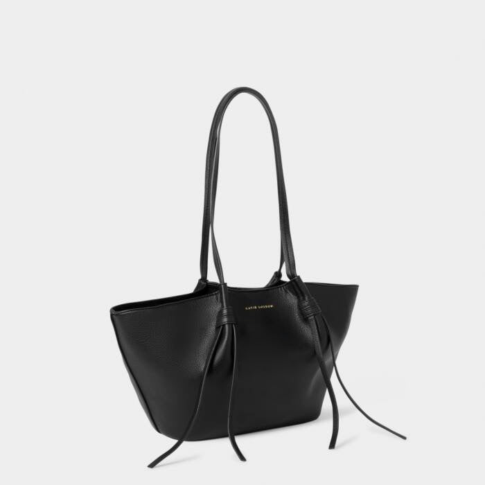 Katie Loxton Celina Small Tote Handbag - Faux Leather - Black