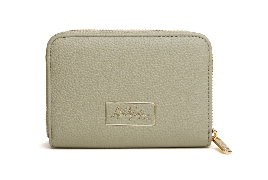 Alice Wheeler Bee Bromley Zip Purse - Pistachio Green
