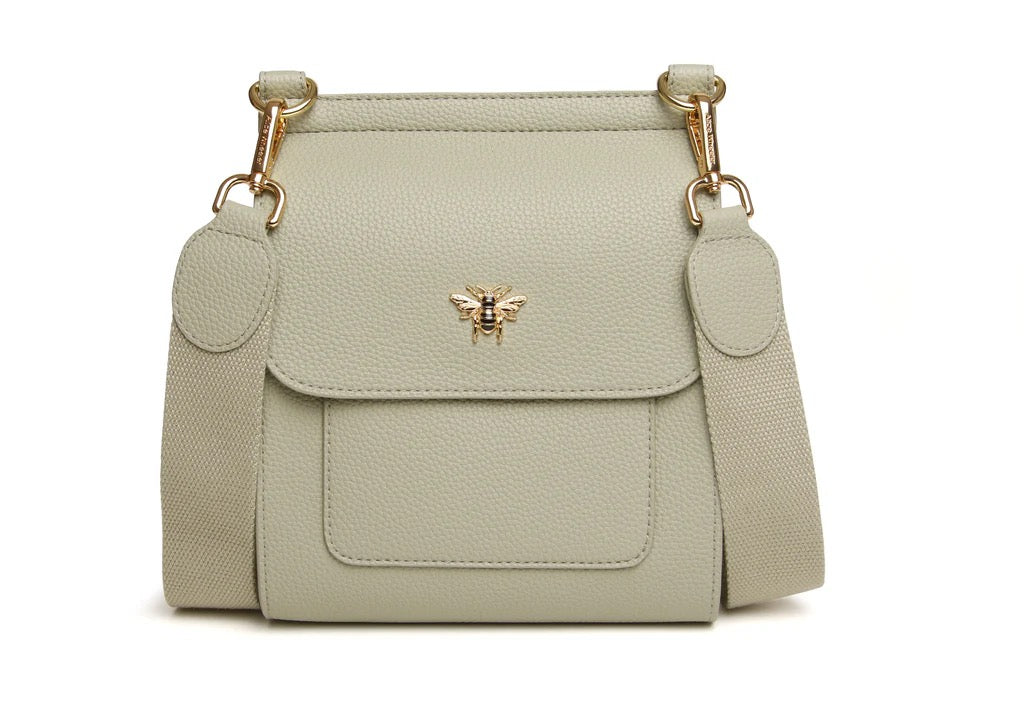 Alice Wheeler Pistachio Green Small Bloomsbury Crossbody Bag