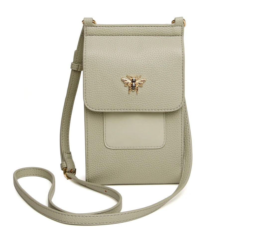 Alice Wheeler Mini Bloomsbury Crossbody Phone Bag - Pistachio Green