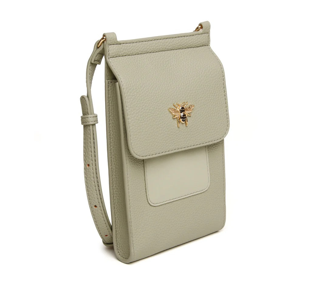 Alice Wheeler Mini Bloomsbury Crossbody Phone Bag - Pistachio Green
