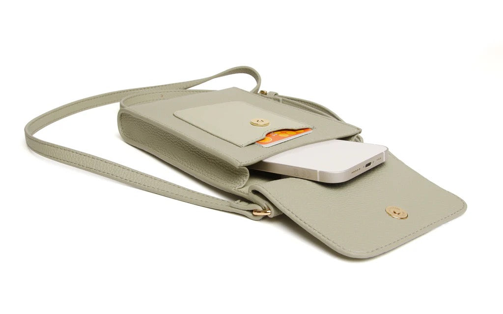Alice Wheeler Mini Bloomsbury Crossbody Phone Bag - Pistachio Green
