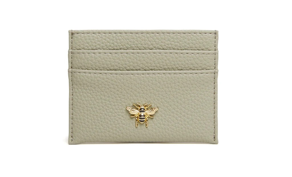 Alice Wheeler Bee Bow Card Holder - Pistachio Green