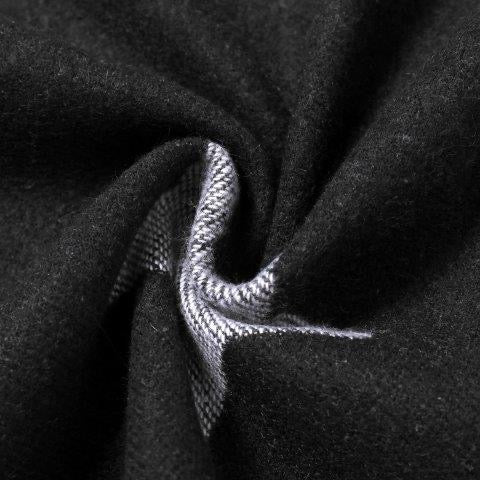 Black/Grey - New Stars - Reversible Cosy Tassel Scarf