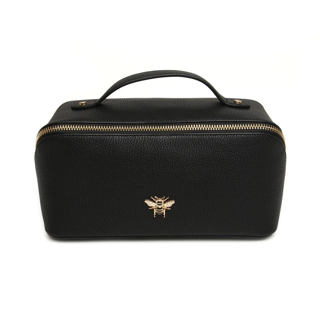 Alice Wheeler Black Train Beauty Case - Large