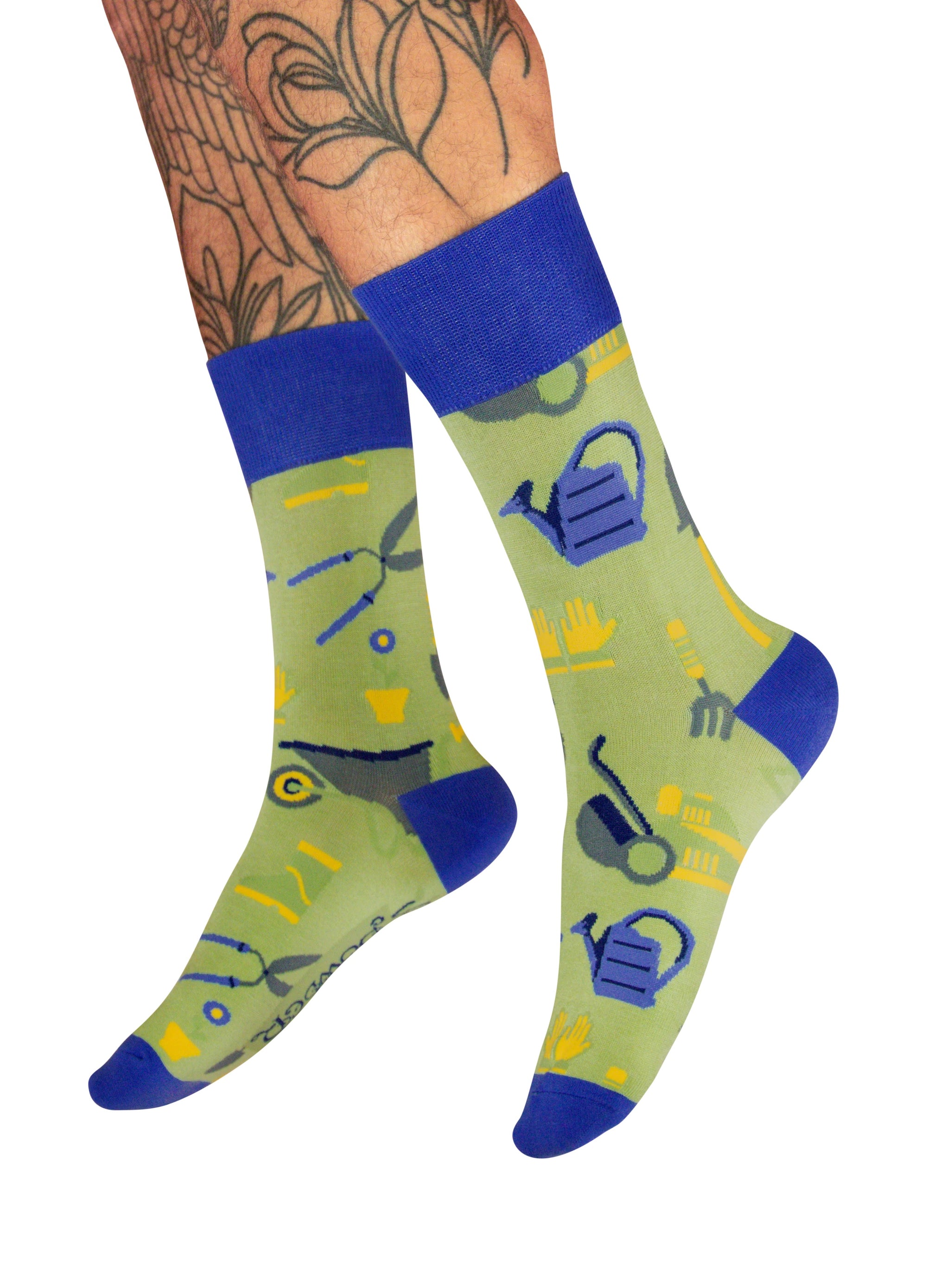 Powder MEN's Greenfingers Gardening Bamboo Ankle Socks - Sage Green