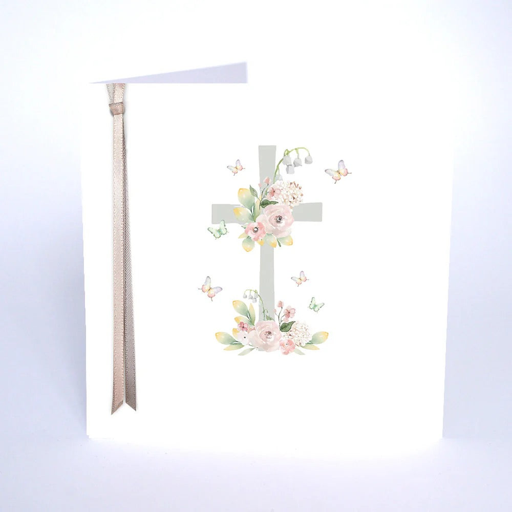 Five Dollar Shake - SMALL card - Floral Blank Cross