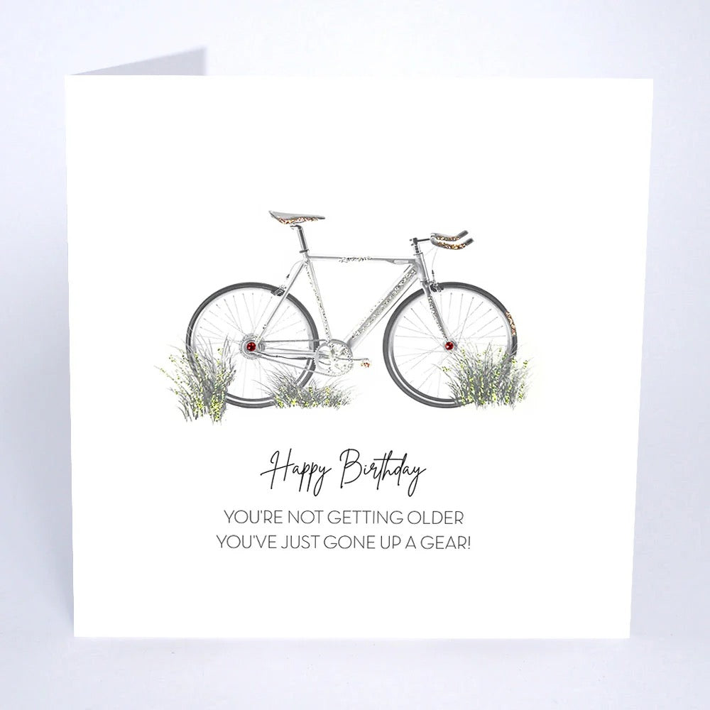 Five Dollar Shake - Gone Up a Gear Cycling Birthday Card