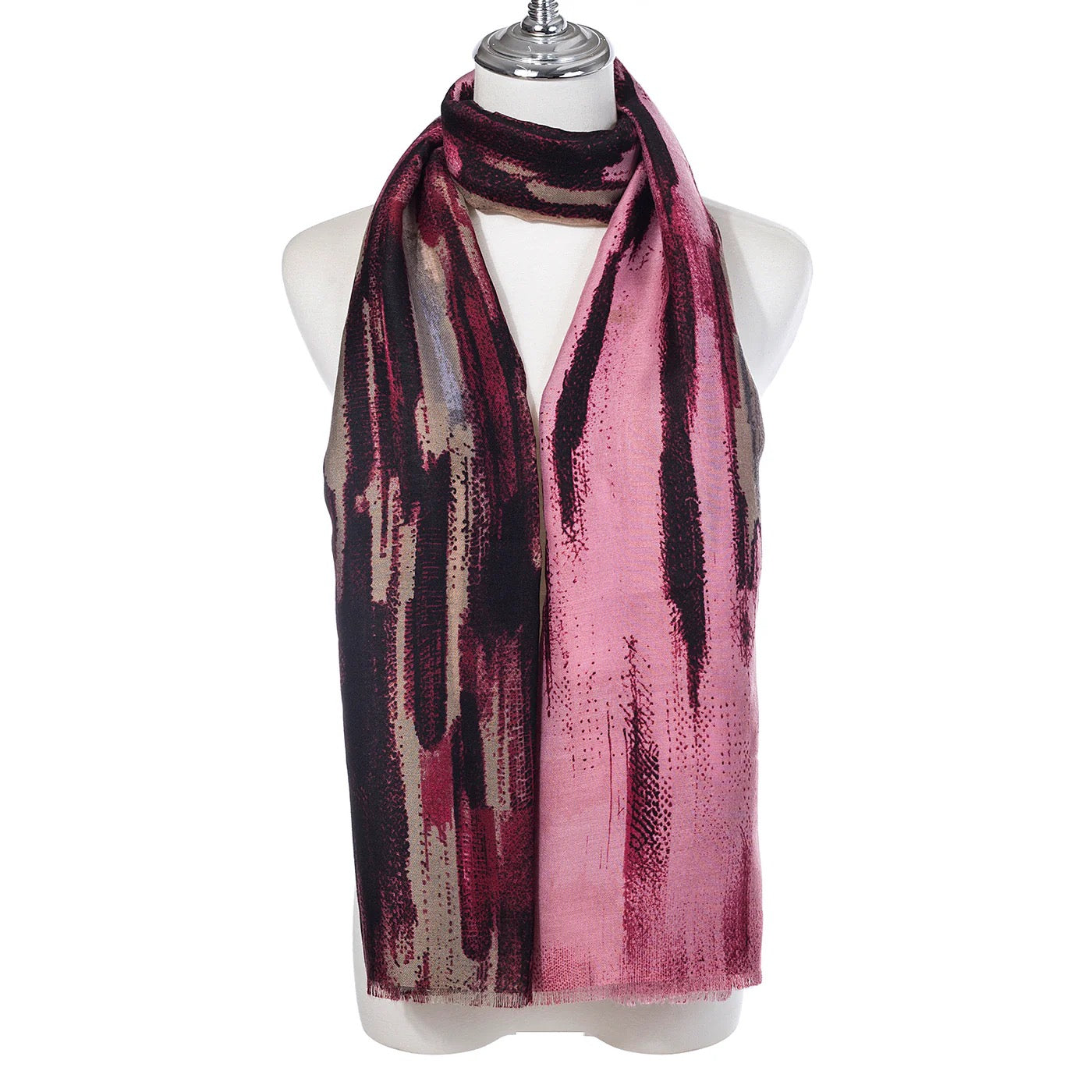 Park Lane Lightweight Print Scarf - Wild Orchid