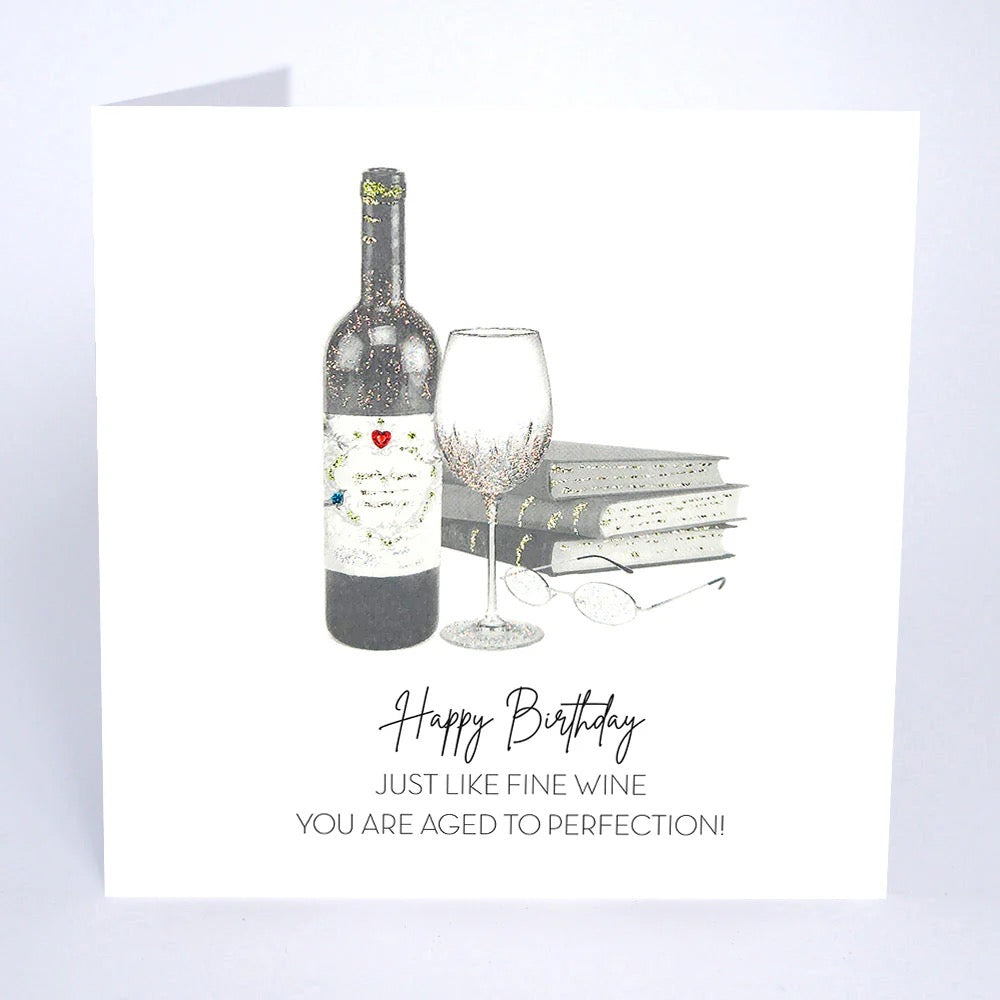 Five Dollar Shake - Aged to Perfection Fine Wine Birthday Card