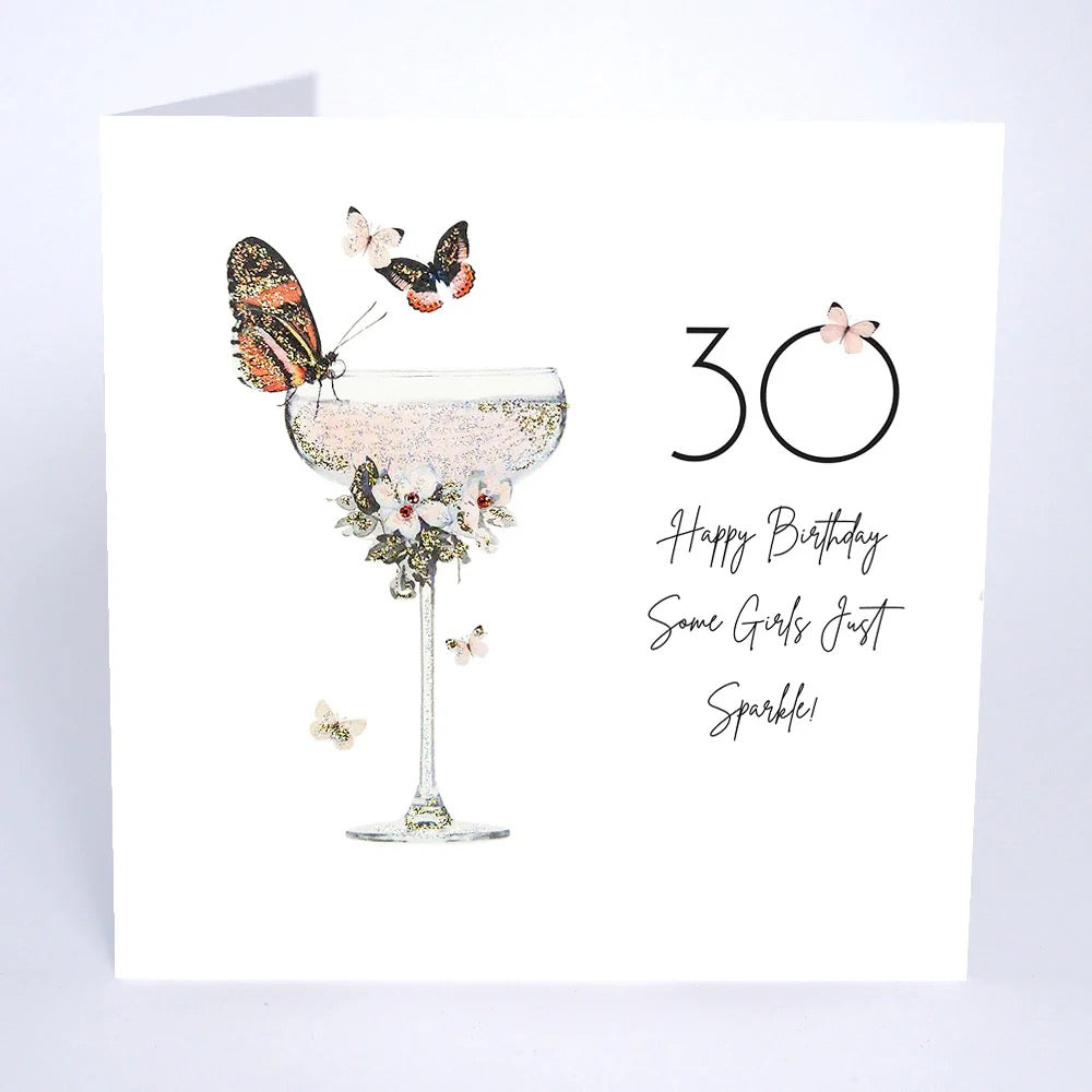 Five Dollar Shake - 30 Happy Birthday Some Girls Just Sparkle Card