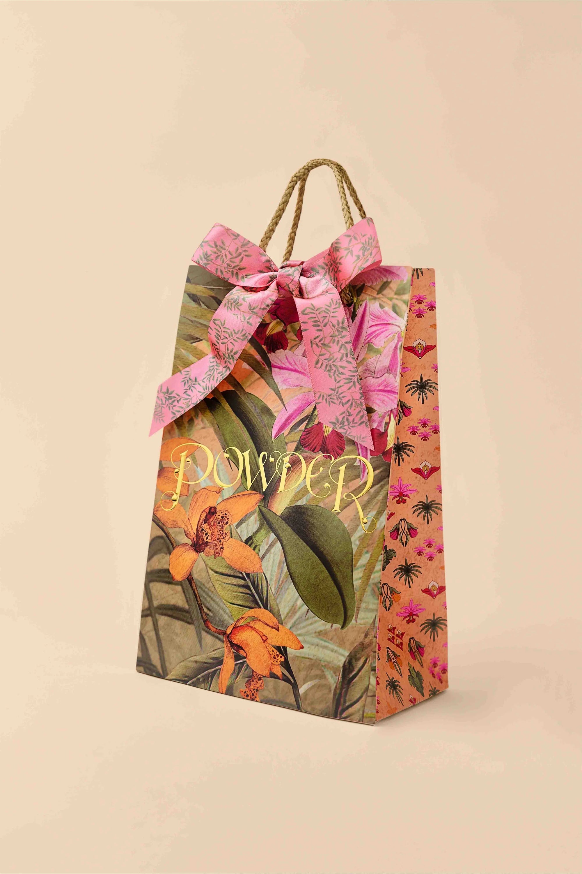 Powder Printed Scarf - Garden Friends Wild Flower - Sage