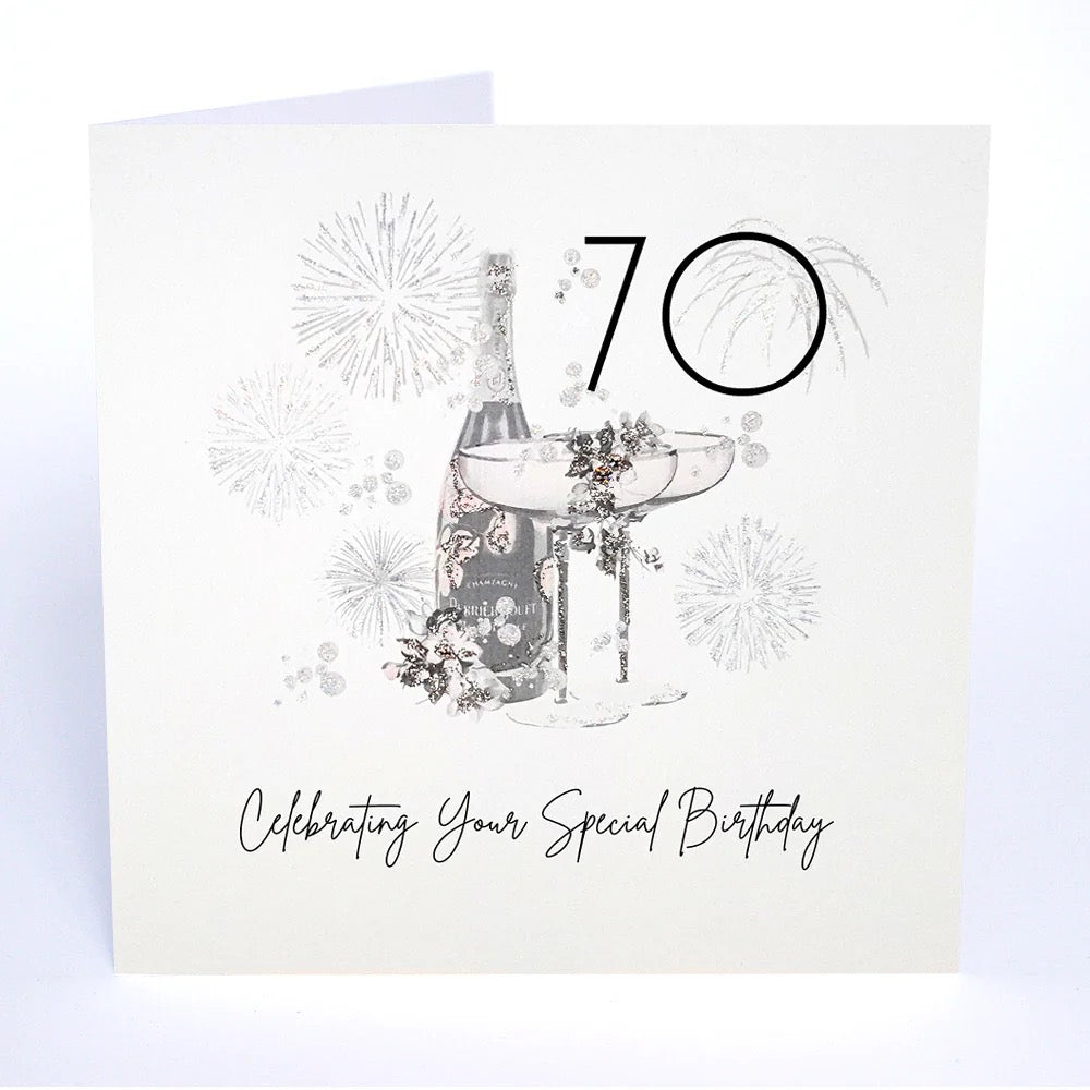 Five Dollar Shake - 70 Champagne Special Birthday Card