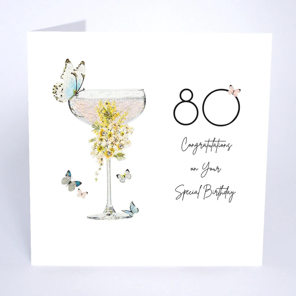 Five Dollar Shake - 80 Congratulations on your Special Birthday Cocktail Card