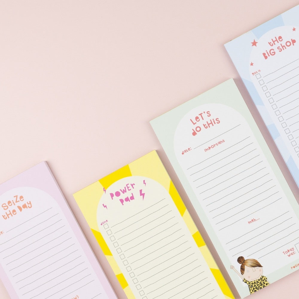 Rosie Made A Thing - The Big Shop List Pad - Slim Notepad