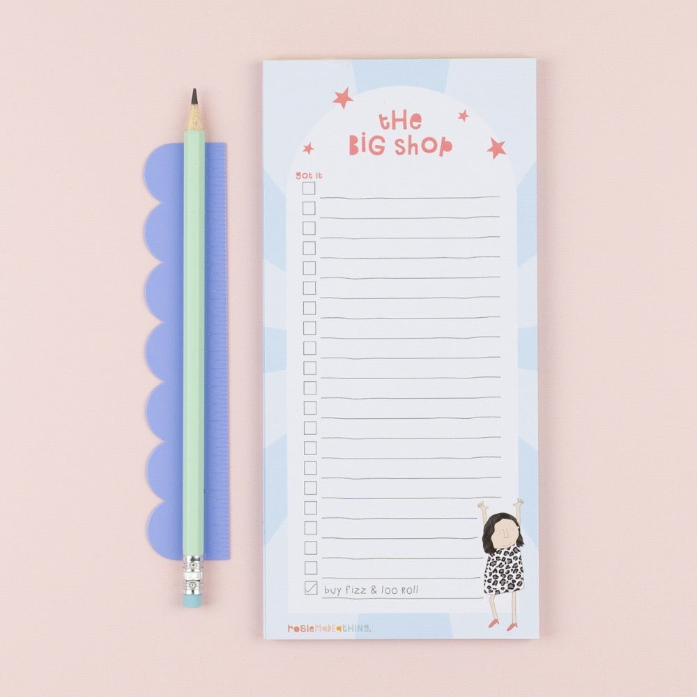 Rosie Made A Thing - The Big Shop List Pad - Slim Notepad