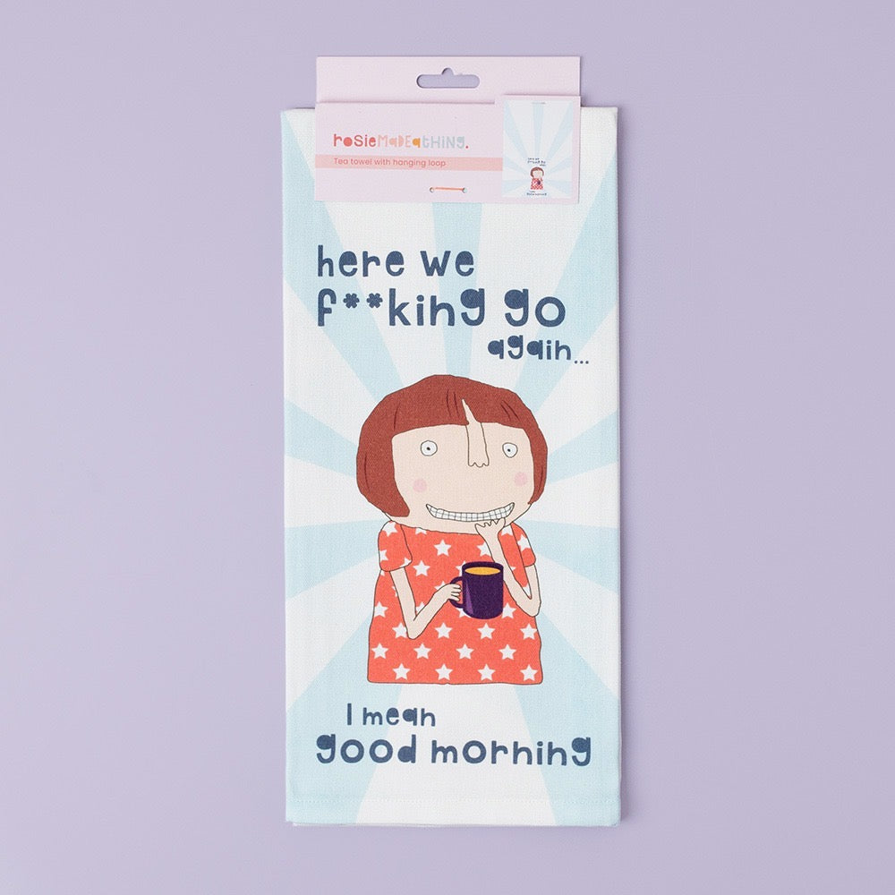 Here We Go Tea Towel - Rosie Made a Thing