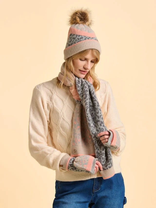 Brakeburn Animix Bobble Pom Pom Hat - Pastel Multi