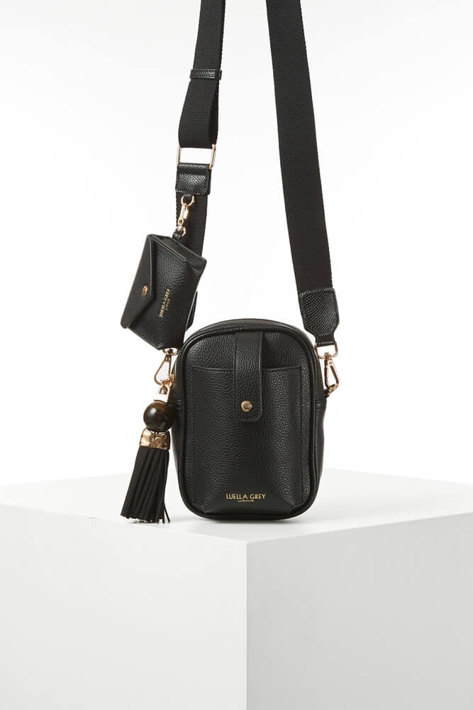 Luella Grey - Elise Portrait Camera Crossbody Handbag - Black