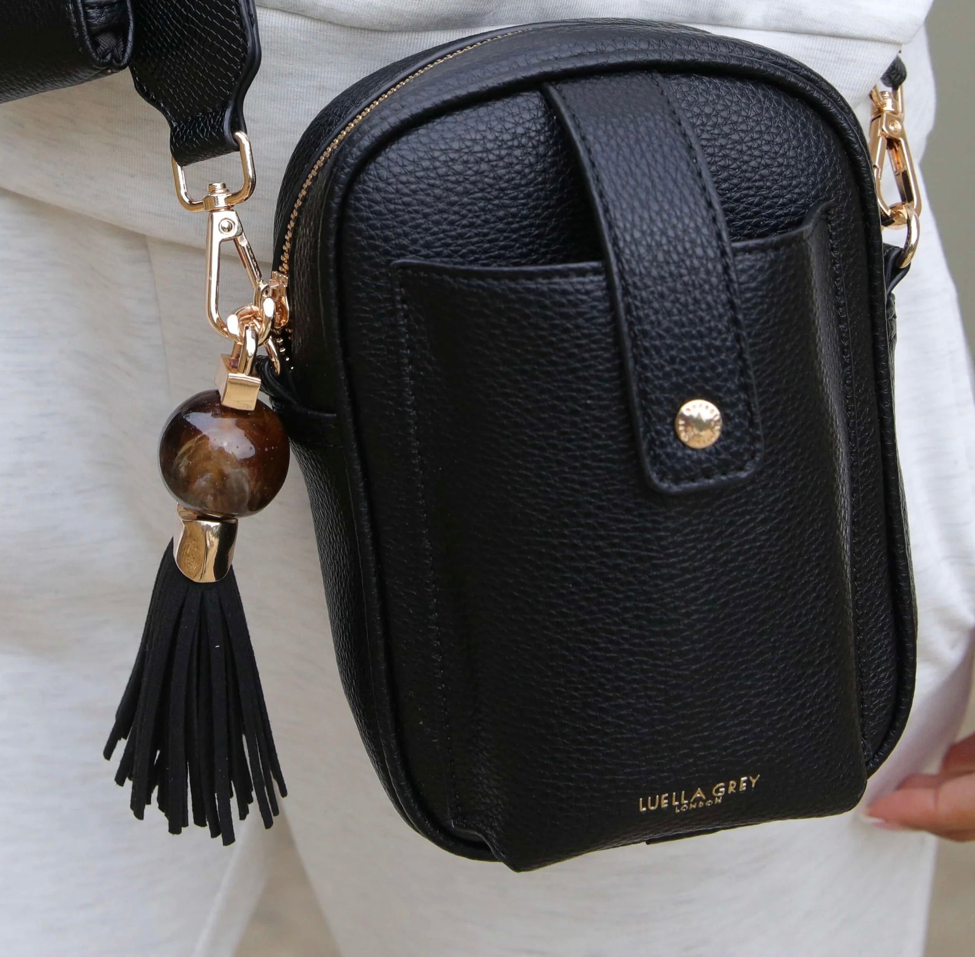 Luella Grey - Elise Portrait Camera Crossbody Handbag - Black