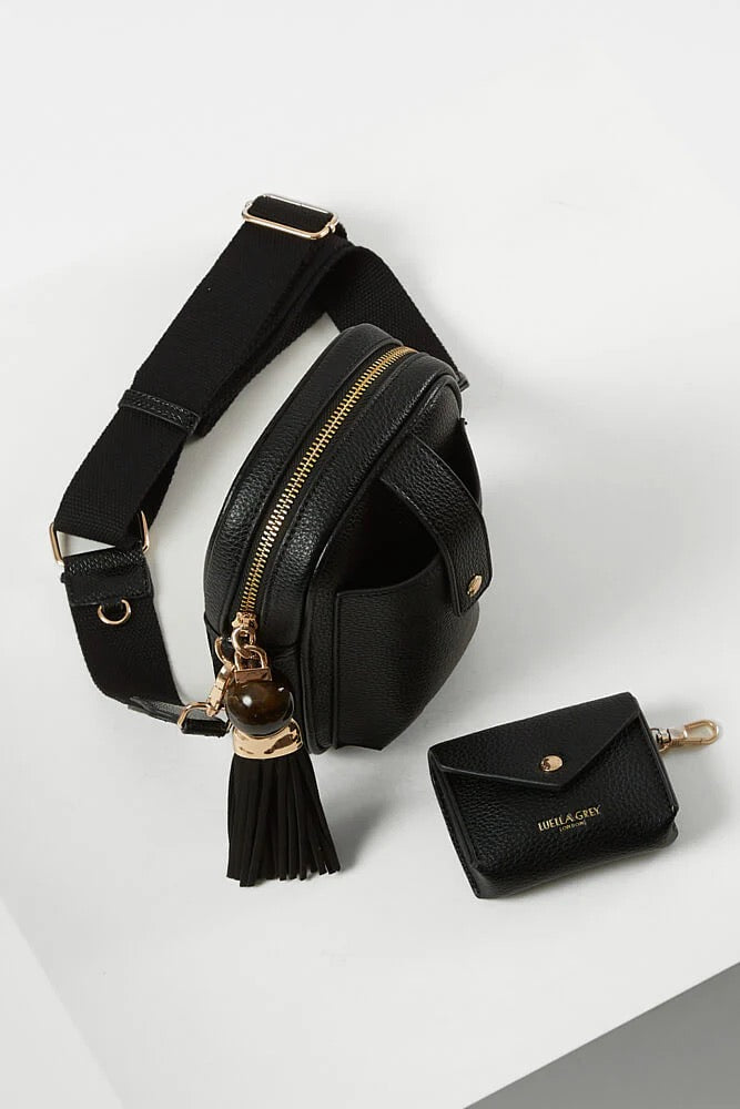 Luella Grey - Elise Portrait Camera Crossbody Handbag - Black
