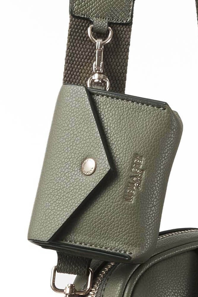 Luella Grey - Elise Portrait Camera Crossbody Handbag - Sage Green