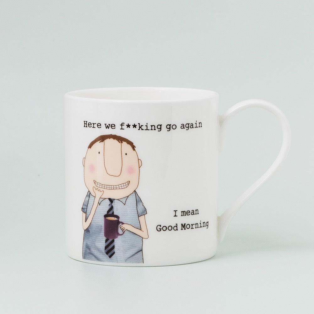 NEW Rosie Made a Thing Mug - Here We Go (Male)