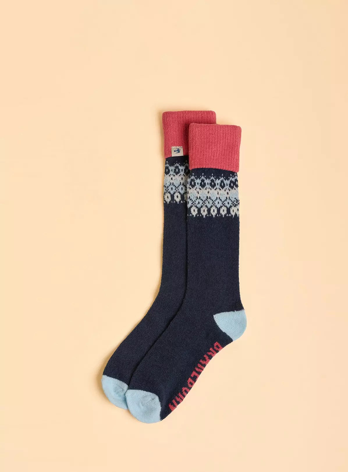 Brakeburn Toastie Long Knee Length Socks -Navy