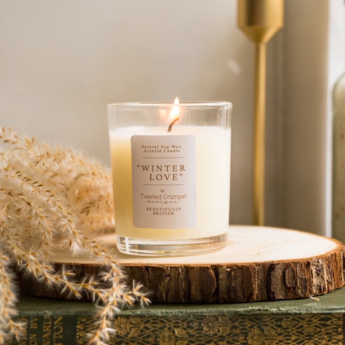 Toasted Crumpet Mini Candle - Christmas Dogs - Winter Love