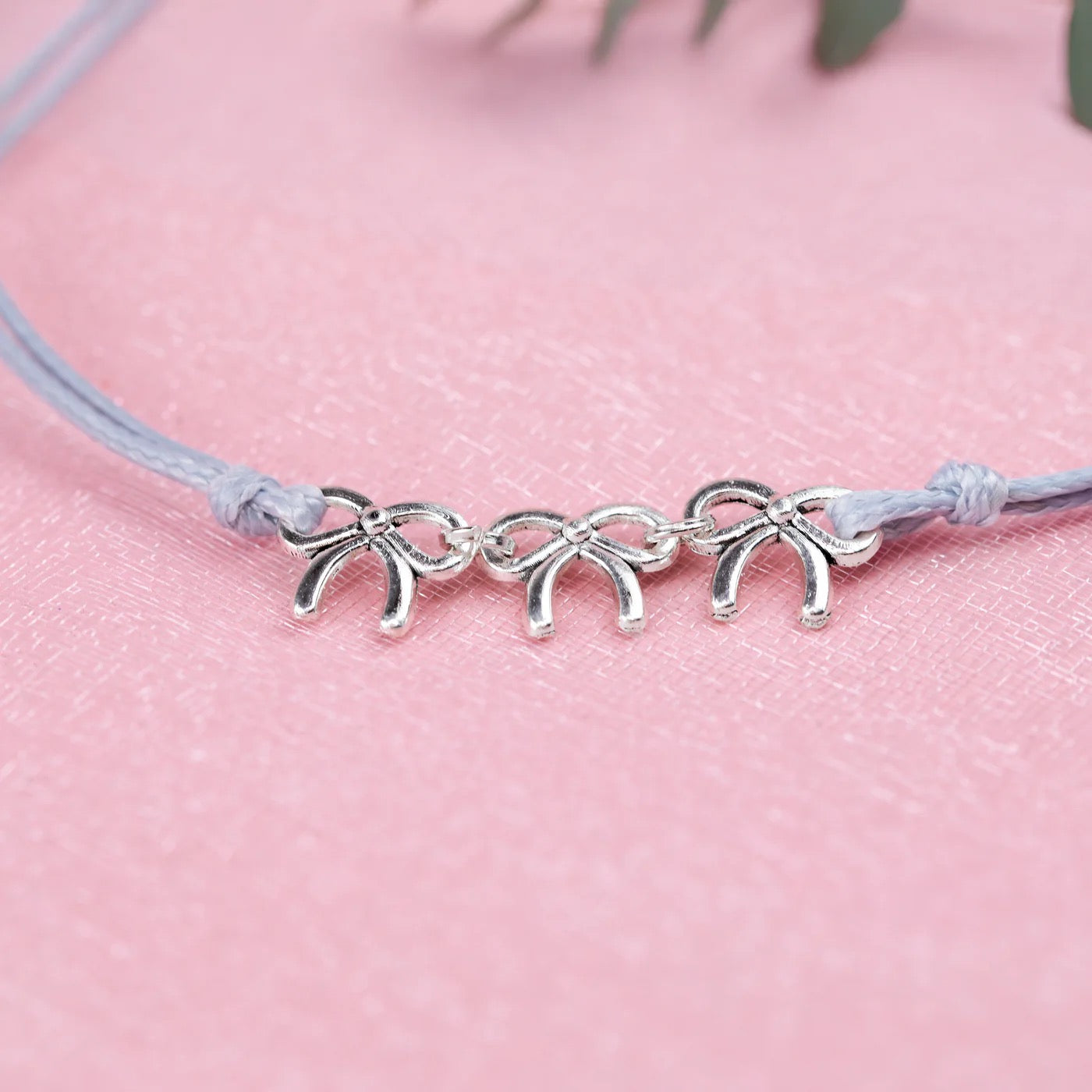 Letterbox Love - Bows - I'm Just a Girl Cord Bracelet
