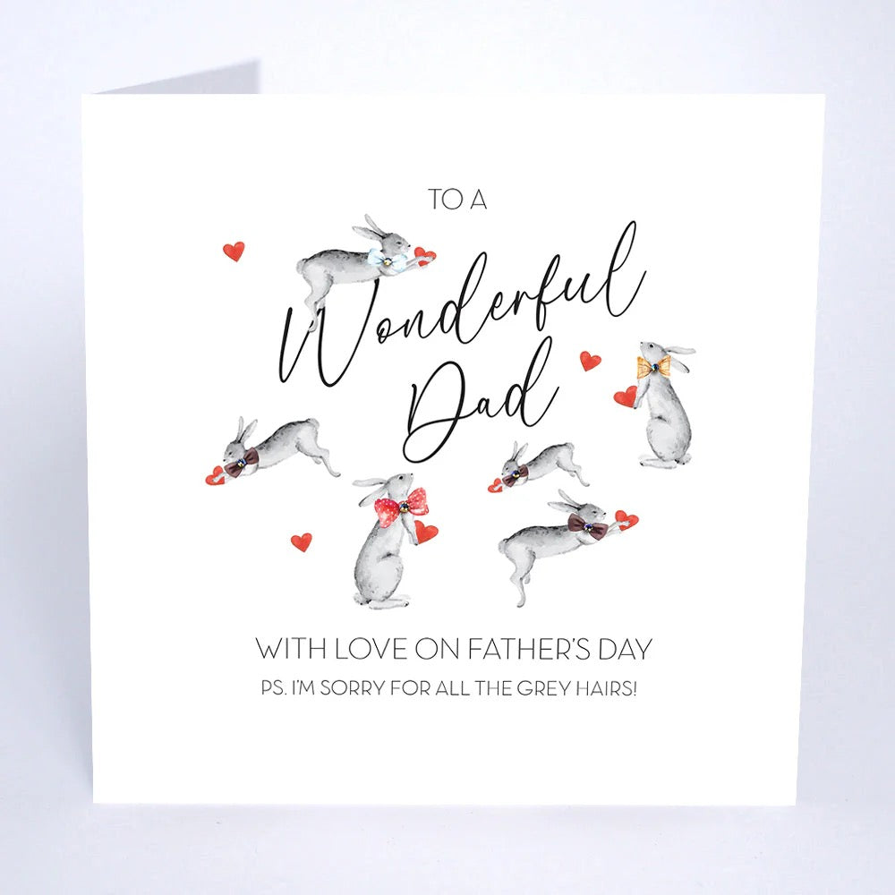 Five Dollar Shake - Wonderful Dad Grey Hairs Fathers Day Card