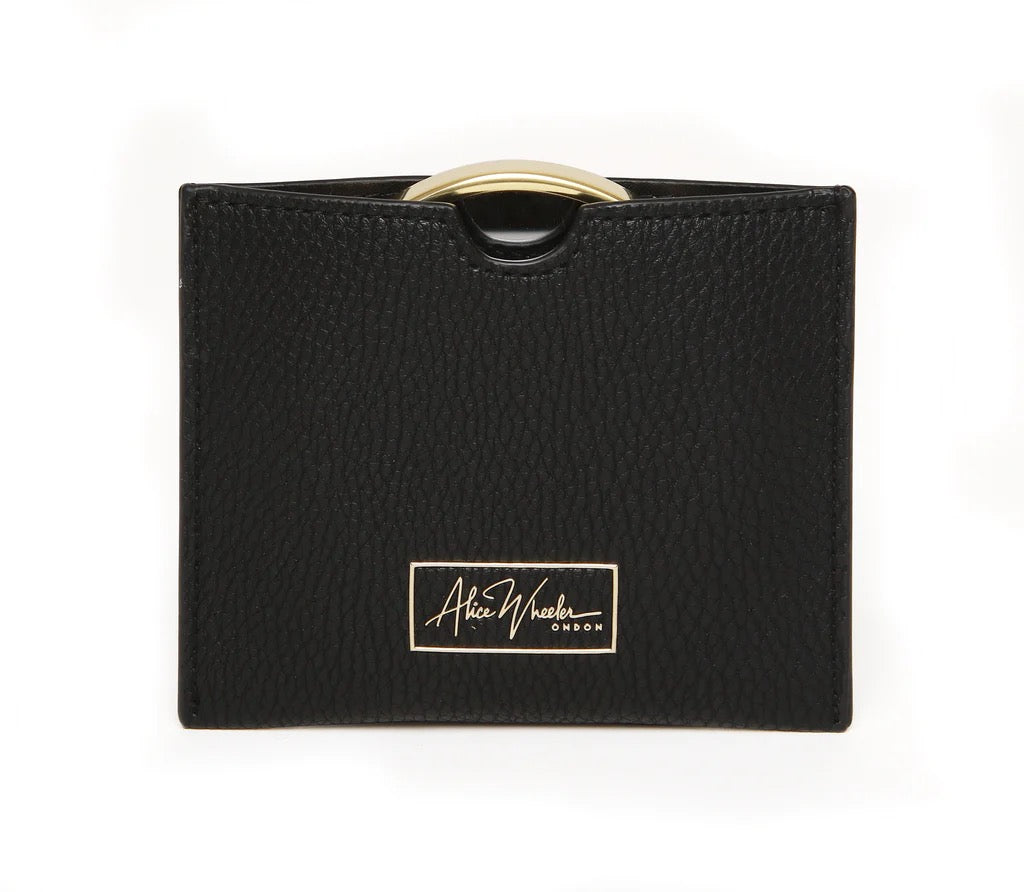 Alice Wheeler Black Handbag 7x Magnifying Mirror & Pouch